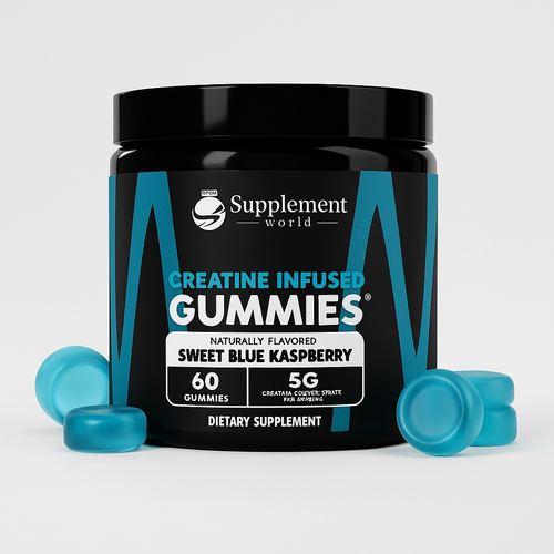 Creatine Gummies – Blue Raspberry Flavor