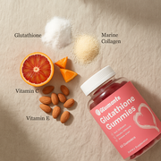 Glutathione Gummies with Marine Collagen – Skin Radiance, Hair & Nail Support