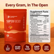 SuperFocus Drink Mix – Focus & Clarity with Lion’s Mane & Alpha GPC