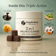 3-in-1 Wellness Gummies – Energy, Vitality & Focus Support