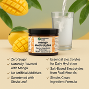 Mango Electrolytes Powder – Sugar Free Electrolytes with Himalayan Pink Salt for Daily Hydration