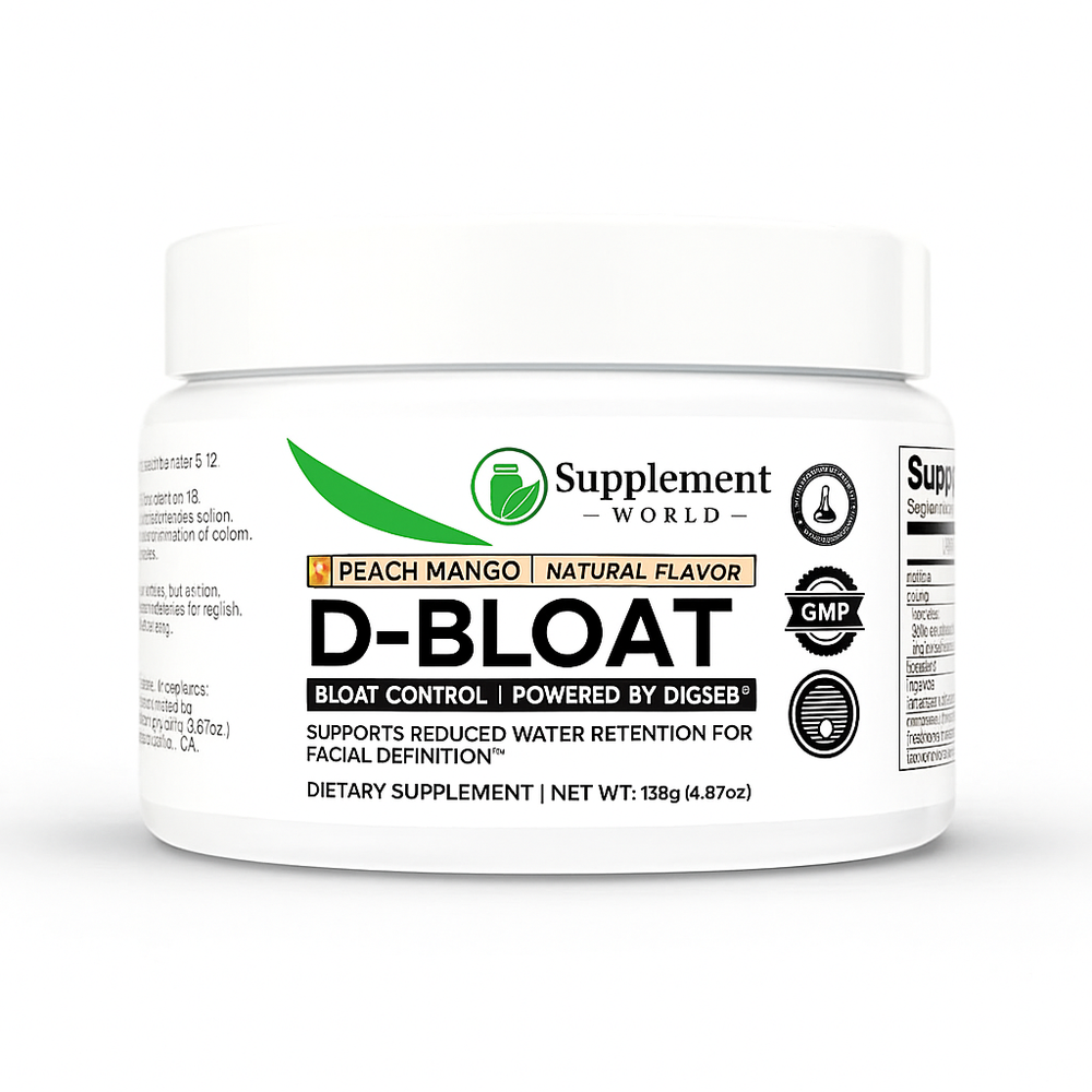 D-BLOAT – Daily Supplement for Bloating Relief & Water Retention Support – Peach Mango Flavor