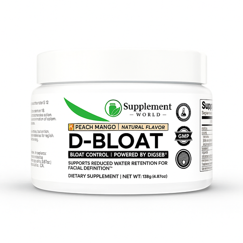 D-BLOAT – Daily Supplement for Bloating Relief & Water Retention Support – Peach Mango Flavor
