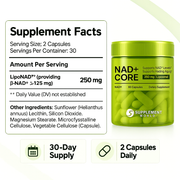 NAD+ Core – Liposomal NAD Supplement for Cellular Energy Support