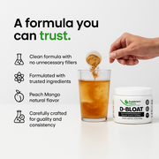 D-BLOAT – Daily Supplement for Bloating Relief & Water Retention Support – Peach Mango Flavor