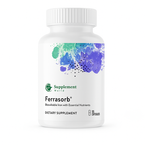 Ferrasorb Iron Complex – Iron Supplement with Bioavailable Bisglycinate & B Vitamins