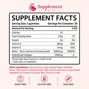 Collagen Gummies with Biotin + Vitamin C – Hair, Skin & Nail Support