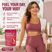 Protein Gummies – 20g Plant-Based Protein, Hair Strength & Daily Nutrition Support