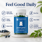 Peach Gains Gummies for Women – Herbal Multivitamin for Daily Wellness
