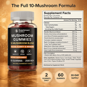 Mushroom Gummies 10-in-1 Blend