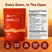 SuperFocus Drink Mix – Focus & Clarity with Lion’s Mane & Alpha GPC