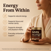 NMN NAD+ Support – 4-in-1 NAD Booster Supplement for Cellular Energy & Cognitive Support