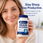 Brain Defender Supplement - Support for Focus, Mental Clarity & Daily Performance