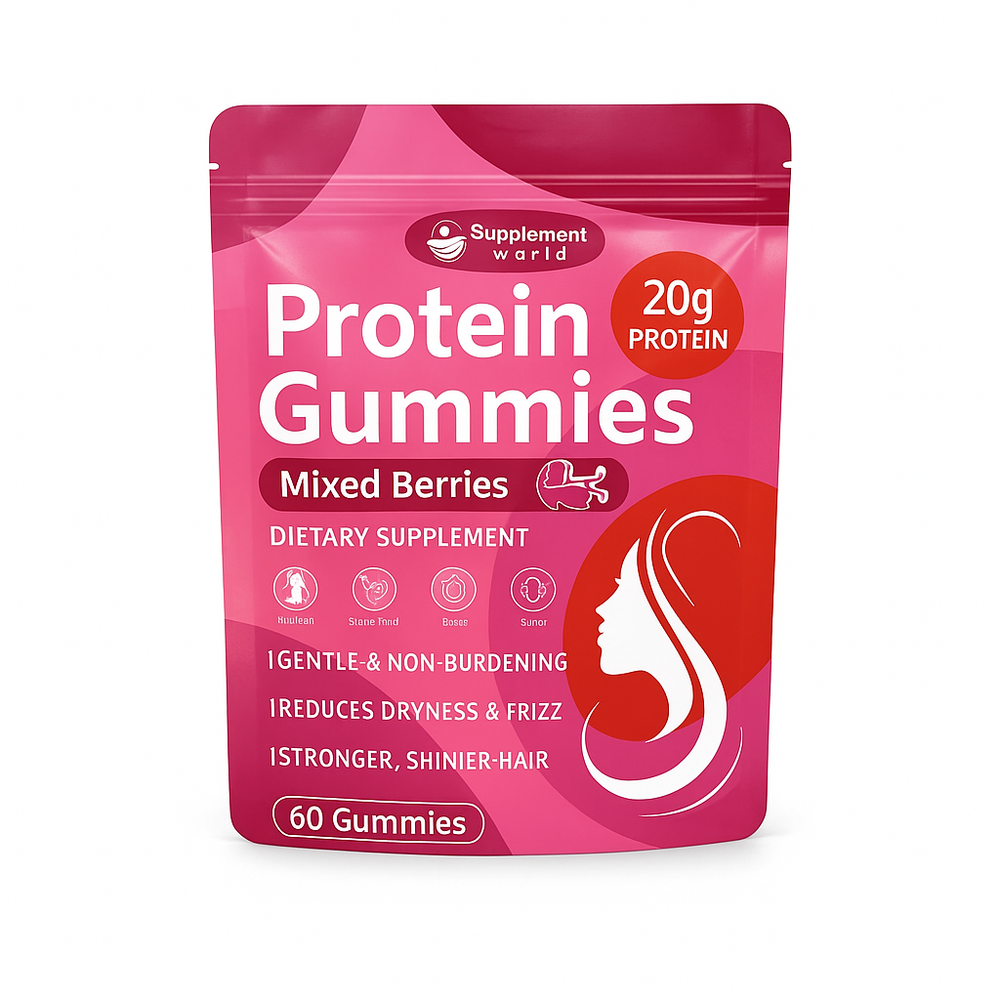 Protein Gummies – 20g Plant-Based Protein, Hair Strength & Daily Nutrition Support