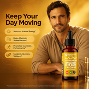 Organic Maca Root Liquid Drops with Ashwagandha & Beet Root – Energy & Stamina Support