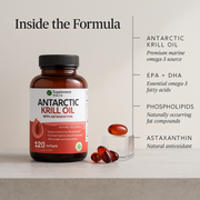 Antarctic Krill Oil 1000 mg with Astaxanthin – Omega-3 & Joint Support