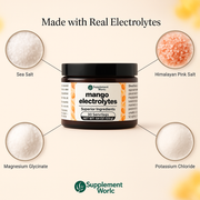 Mango Electrolytes Powder – Sugar Free Electrolytes with Himalayan Pink Salt for Daily Hydration