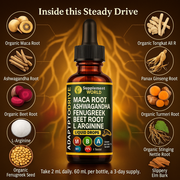 Organic Maca Root Liquid Drops with Ashwagandha & Beet Root – Energy & Stamina Support
