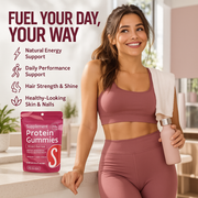 Protein Gummies – 20g Plant-Based Protein, Hair Strength & Daily Nutrition Support