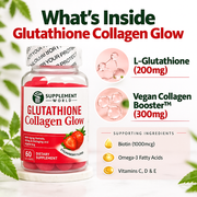 Glutathione Collagen Glow Gummies - Skin, Hair & Nail Support
