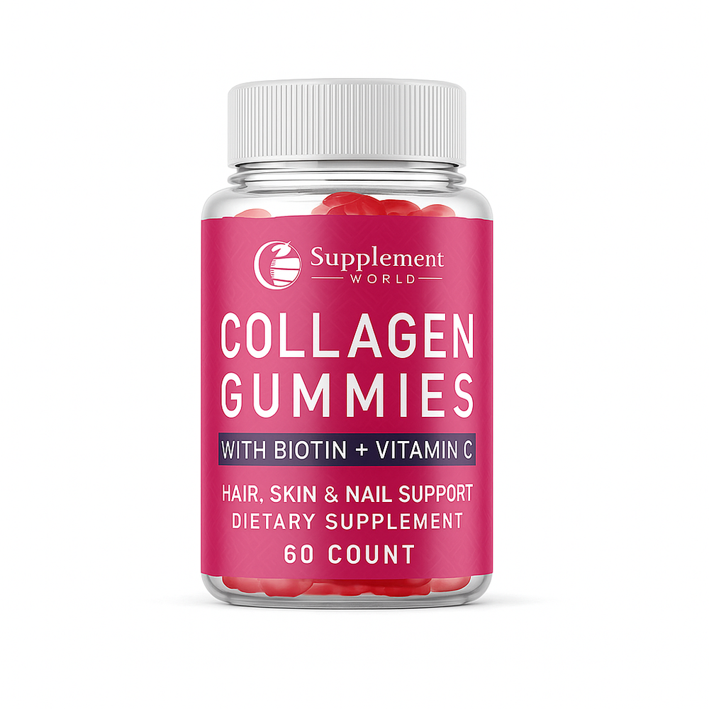 Collagen Gummies with Biotin + Vitamin C – Hair, Skin & Nail Support
