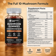 Mushroom Gummies 10-in-1 Blend