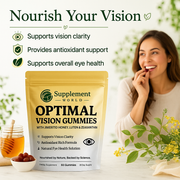 Optimal Vision Gummies – Eye Health Supplement with Lutein & Zeaxanthin for Vision Support