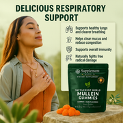 Mullein Gummies for Respiratory Wellness & Daily Herbal Support