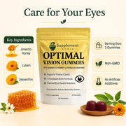 Optimal Vision Gummies – Eye Health Supplement with Lutein & Zeaxanthin for Vision Support