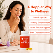 Happy Saffron Plus Capsules with Saffron, Curcumin & Zinc