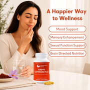 Happy Saffron Plus Capsules with Saffron, Curcumin & Zinc