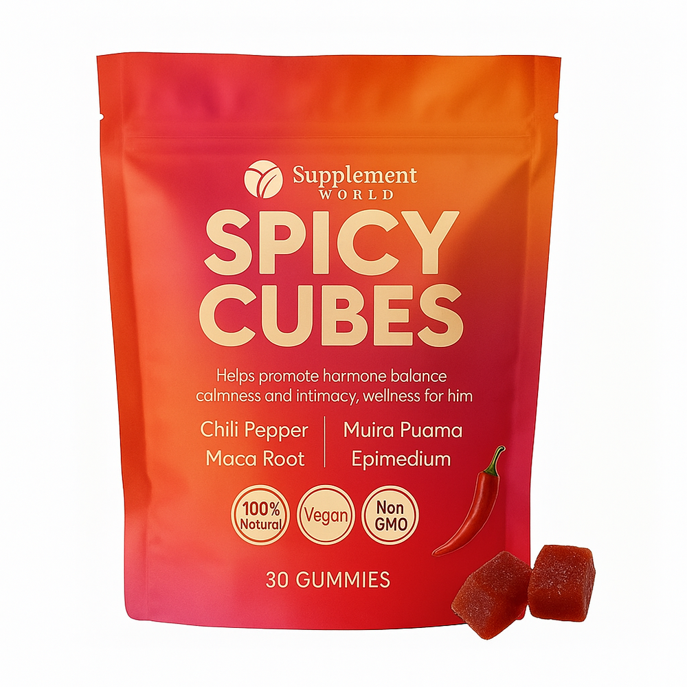 Spicy Cubes Gummies – For Natural Intimacy & Mood Support with Maca Root