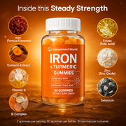 Iron Gummies with Turmeric & Vitamin C – Energy & Red Blood Cell Support