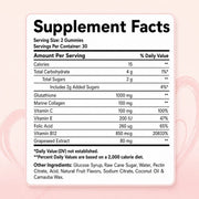 Glutathione Gummies with Marine Collagen – Skin Radiance, Hair & Nail Support