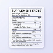 Lutein Eye Gummies with Zeaxanthin – Vision, Clarity & Antioxidant Support