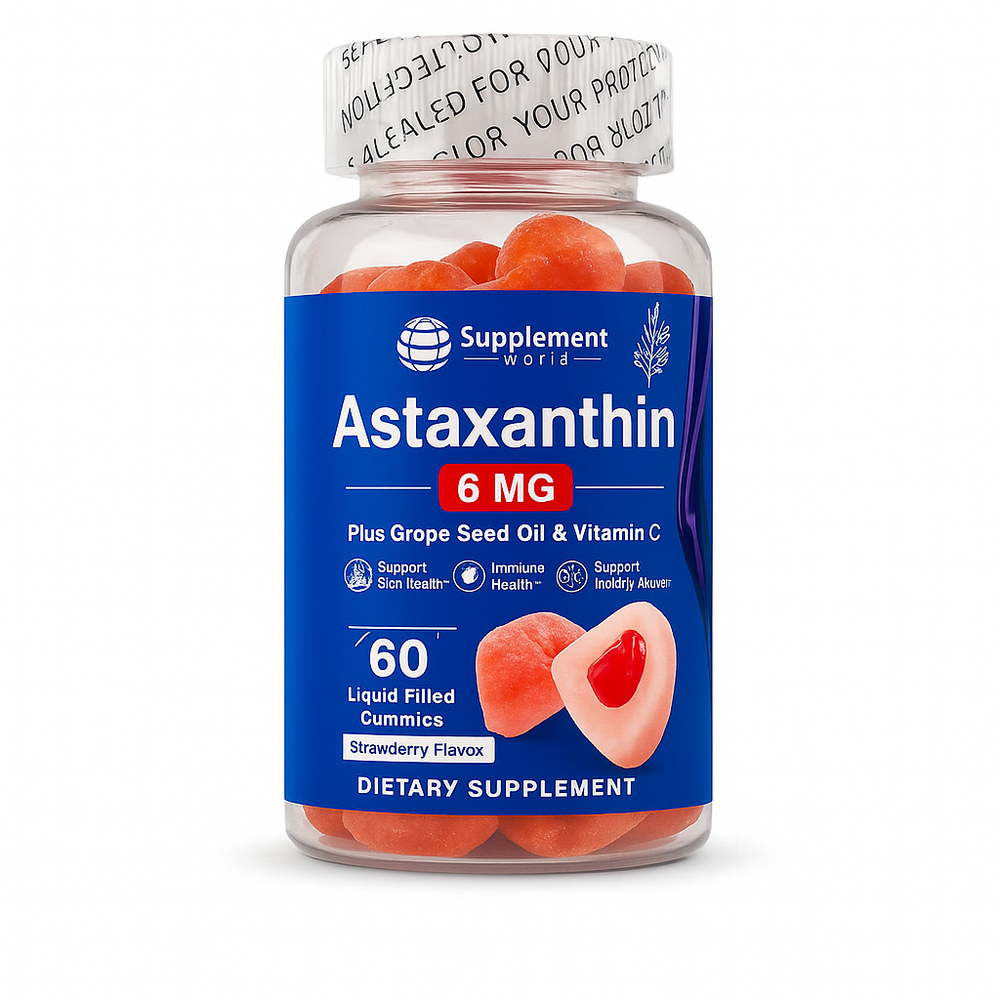 Astaxanthin Gummies – 6 mg for Skin Health & Antioxidant Support