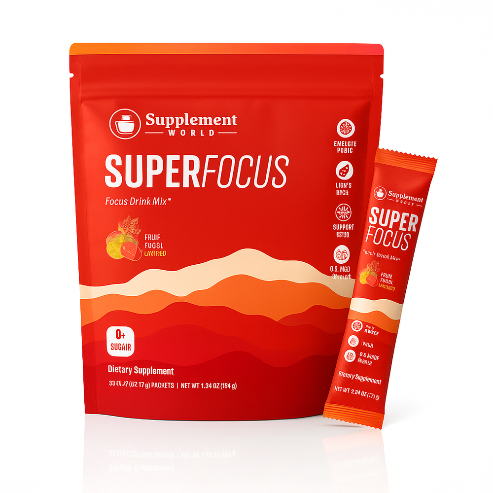 SuperFocus Drink Mix – Focus & Clarity with Lion’s Mane & Alpha GPC