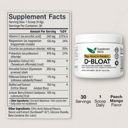 D-BLOAT – Daily Supplement for Bloating Relief & Water Retention Support – Peach Mango Flavor
