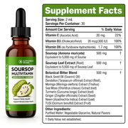 Soursop with Multivitamin Liquid Drops – Digestive, Energy & Daily Wellness Support