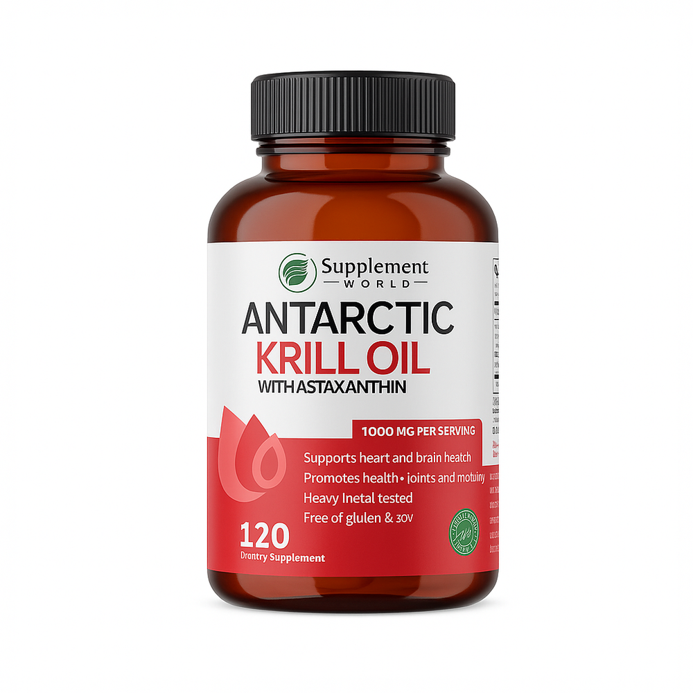 Antarctic Krill Oil 1000 mg with Astaxanthin – Omega-3 & Joint Support