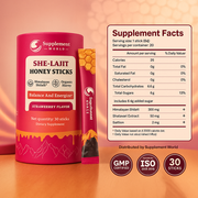 Women Multi-Mineral Honey Sticks - Shilajit, Shatavari & Saffron
