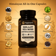 Himalayan All-in-One Capsules - Shilajit, Sea Moss & Ashwagandha