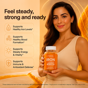 Iron Gummies with Turmeric & Vitamin C – Energy & Red Blood Cell Support