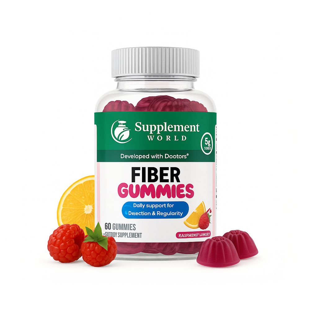 Fiber Gummies – Prebiotic Chicory Root Fiber for Gut Health & Digestion, Daily Regularity Support