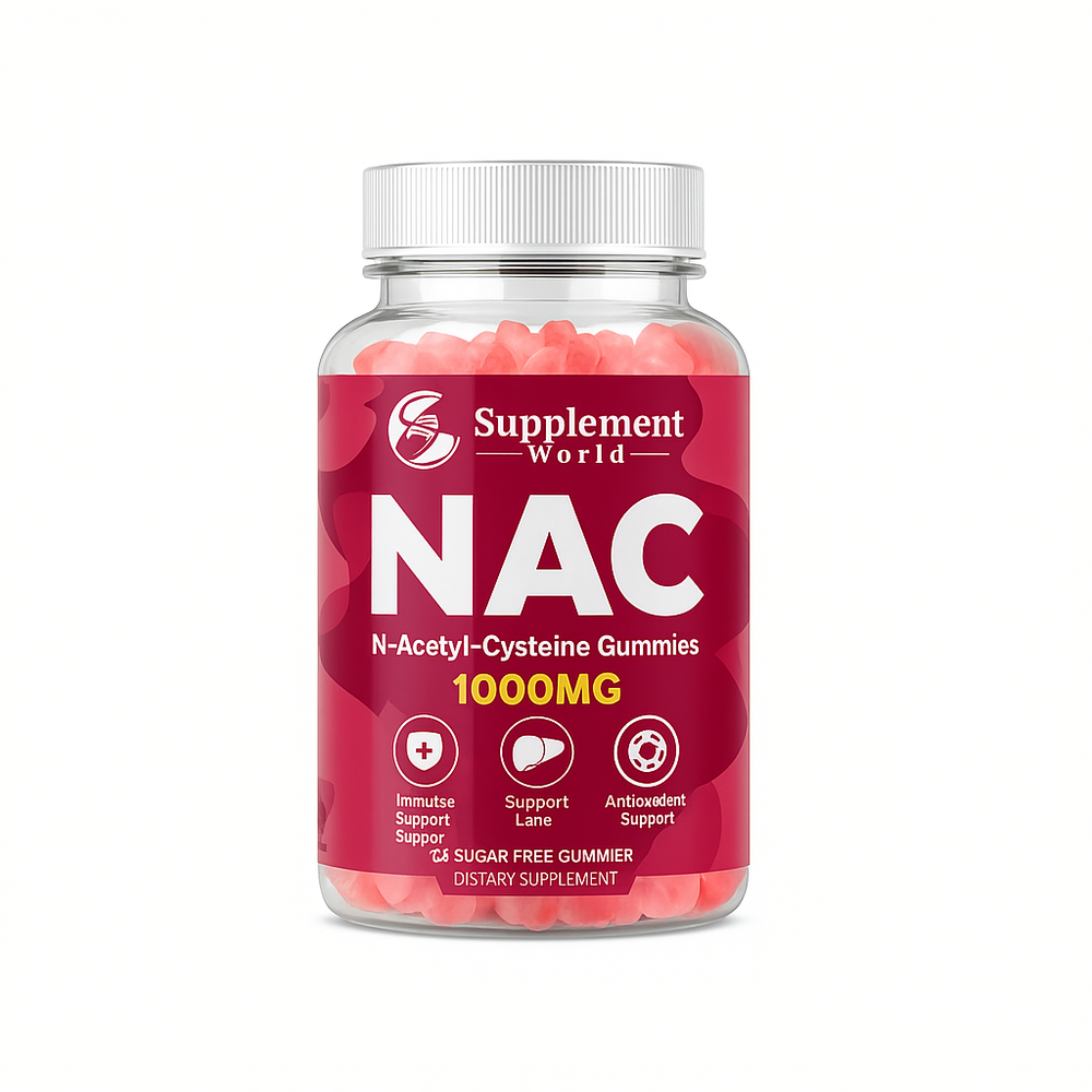 NAC Gummies 1000mg – N-Acetyl Cysteine for Glutathione, Antioxidant, Immune & Liver Support