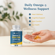 Omega 3 Fish Oil Softgels — High Potency EPA & DHA 2000mg | Brain, Joint & Circulatory Support