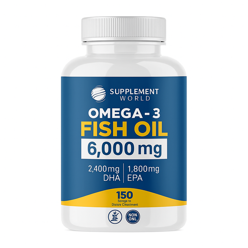 Omega 3 Fish Oil Softgels — High Potency EPA & DHA 2000mg | Brain, Joint & Circulatory Support