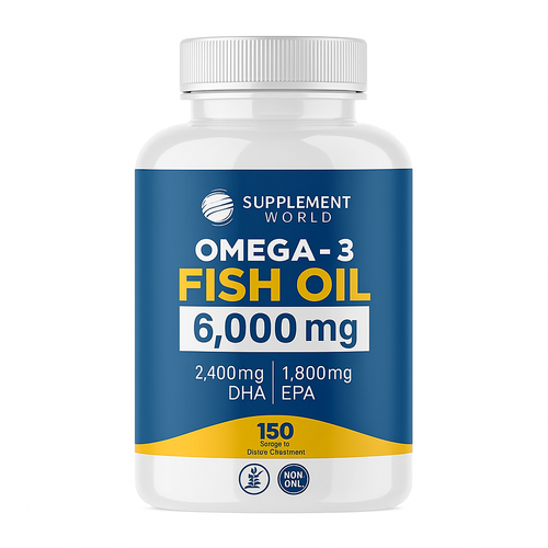 Omega 3 Fish Oil Softgels — High Potency EPA & DHA 2000mg | Brain, Joint & Circulatory Support