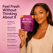 Slippery Kitty Feminine Probiotic + Moisture Gummies | pH Balance & Vaginal Health Support