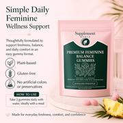 Feminine Balance Gummies – Intimate Wellness, pH & Freshness Support
